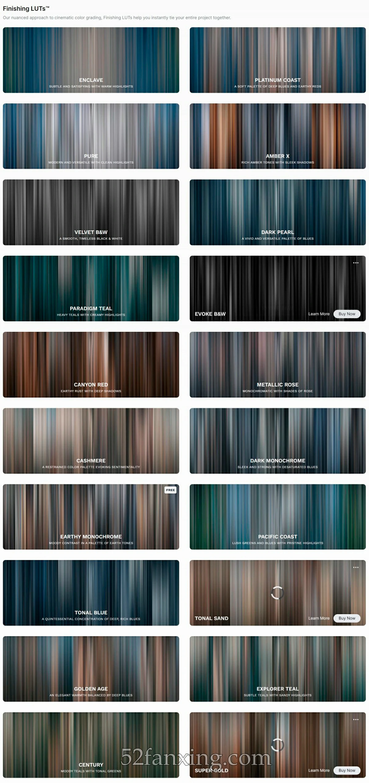 【Luts预设】Lens Distortions Finishing LUTS™ 30种高级电影后期调色LUTs合集