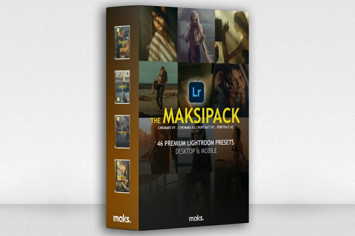 4套顶级电影胶卷LR预设 The MAKSIPACK–Maks Photography (预设+教程)