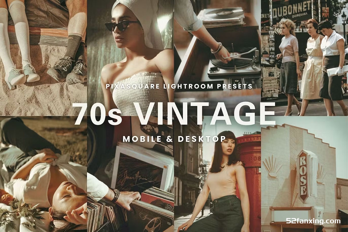 70年代复古人像胶片Lightroom预设 70s Vintage Lightroom Presets