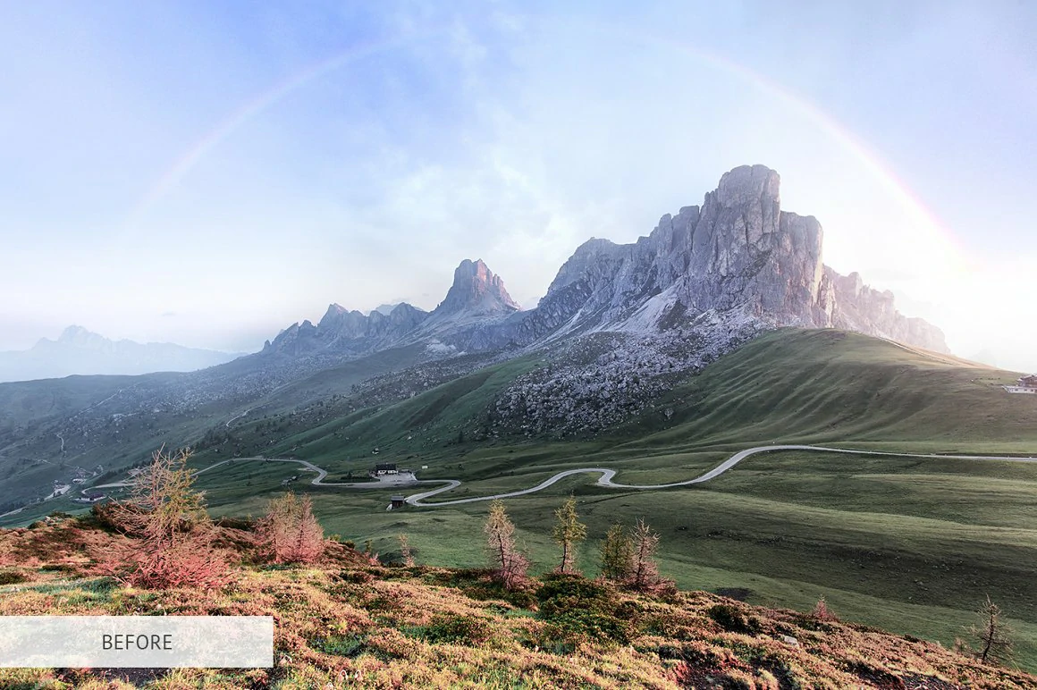 【预设】通透风光大片色彩校正LR预设+APP预设 Majestic Landscape Lightroom