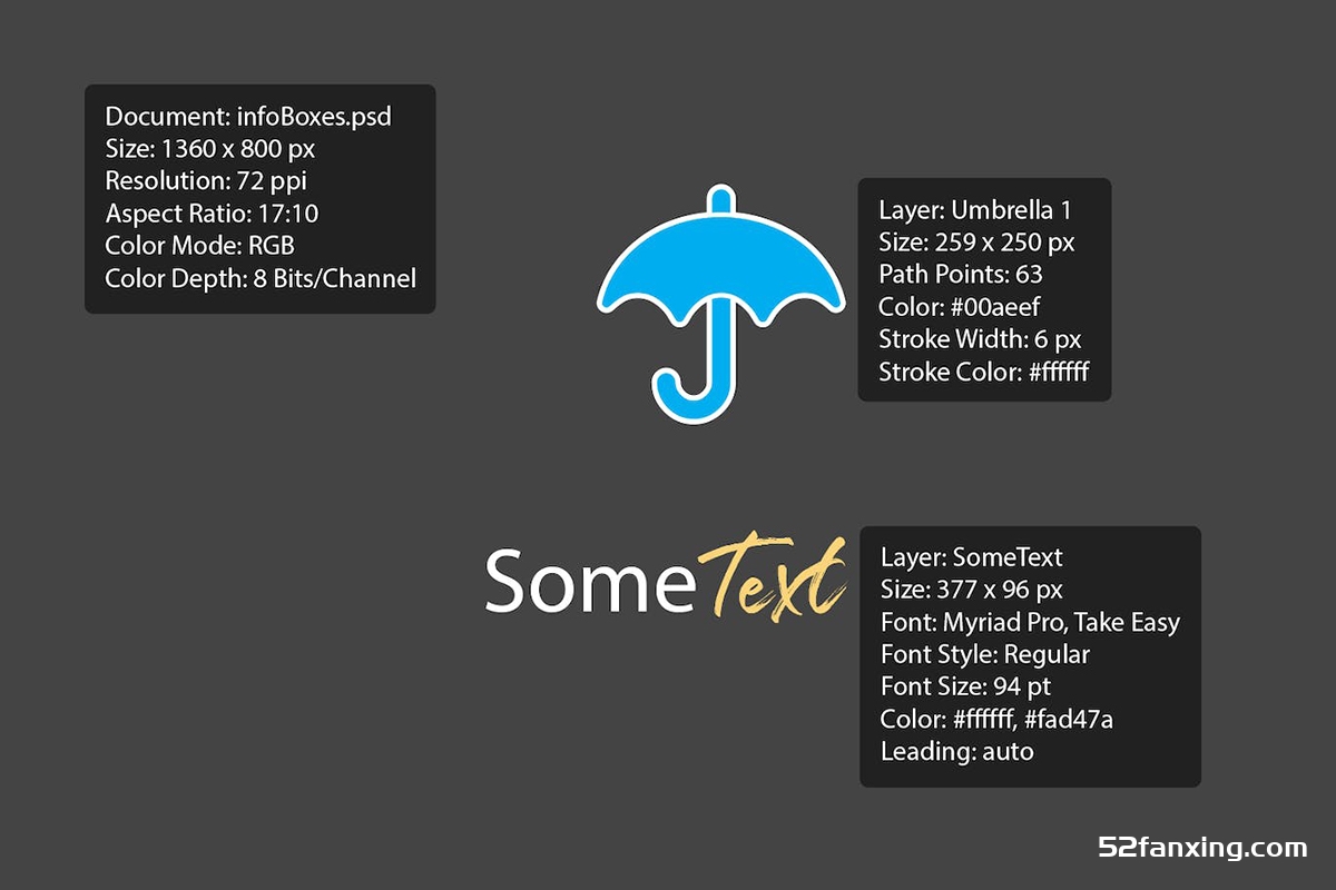 PS一键颜色测量距离线条尺寸智能标注插件Specs 1.1汉化版