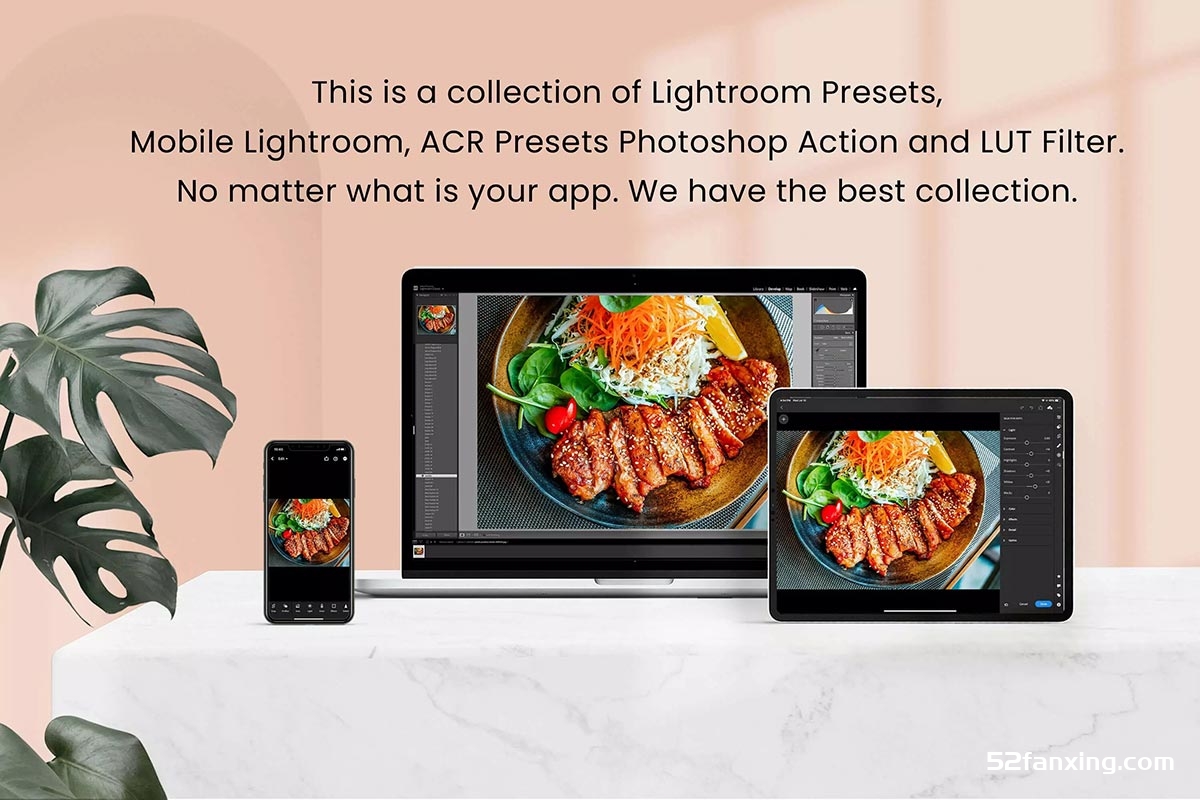 8个美食摄影后期调色Lightroom预设 LUT美食视频调色 8 Yummy Food Lightroom Presets