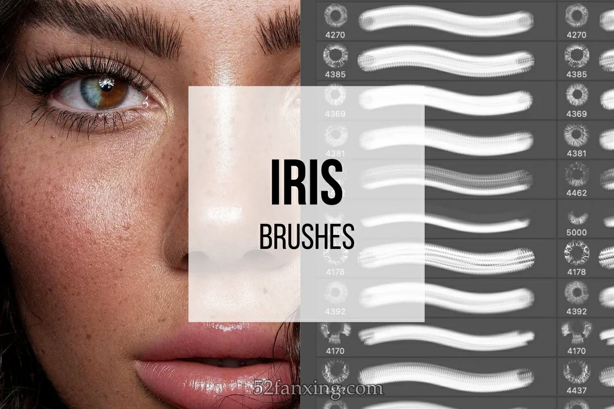 【PS笔刷】超自然眼睛虹膜笔刷 Tamara Williams Iris Photoshop Brushes