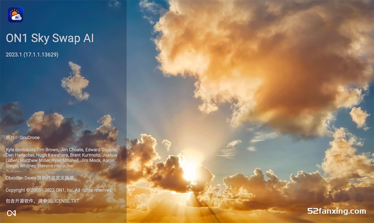 ON1 Sky Swap AI 2023 Mac(AI智能一键换天空插件) v17.1.1.13629中文版