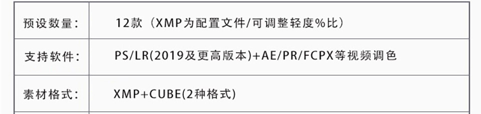 荒井新生LR 昭和港风复古人像ACR配置文件LUT滤镜PS颜色查找预设