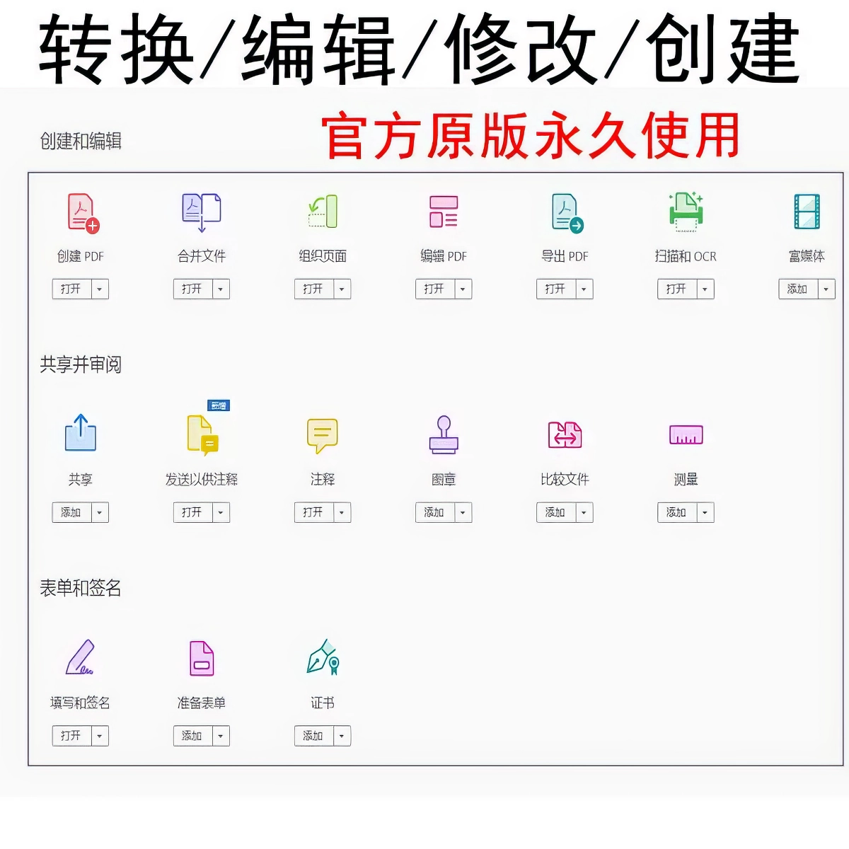 Acrobat Pro DC pdf编辑器pdf转word互转word转pptexcelpdf转换器合并拆分（附安装教程）