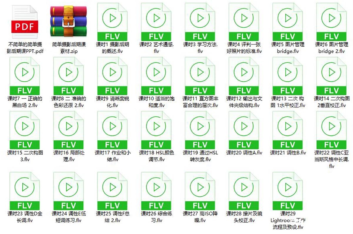 李涛简单摄影后期课29课完整版-附素材
