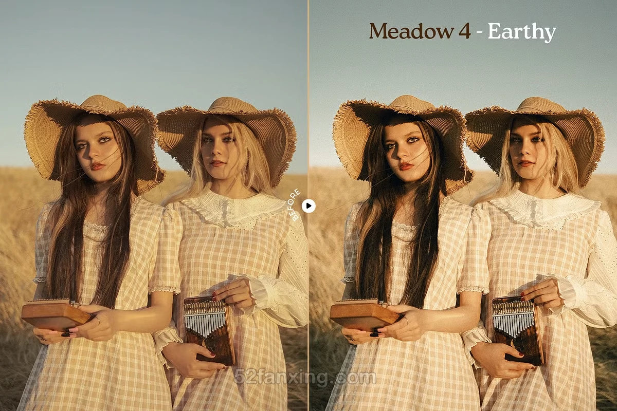 【PS/LR预设】梦幻温暖胶片人像lr预设 Meadow Lightroom Presets