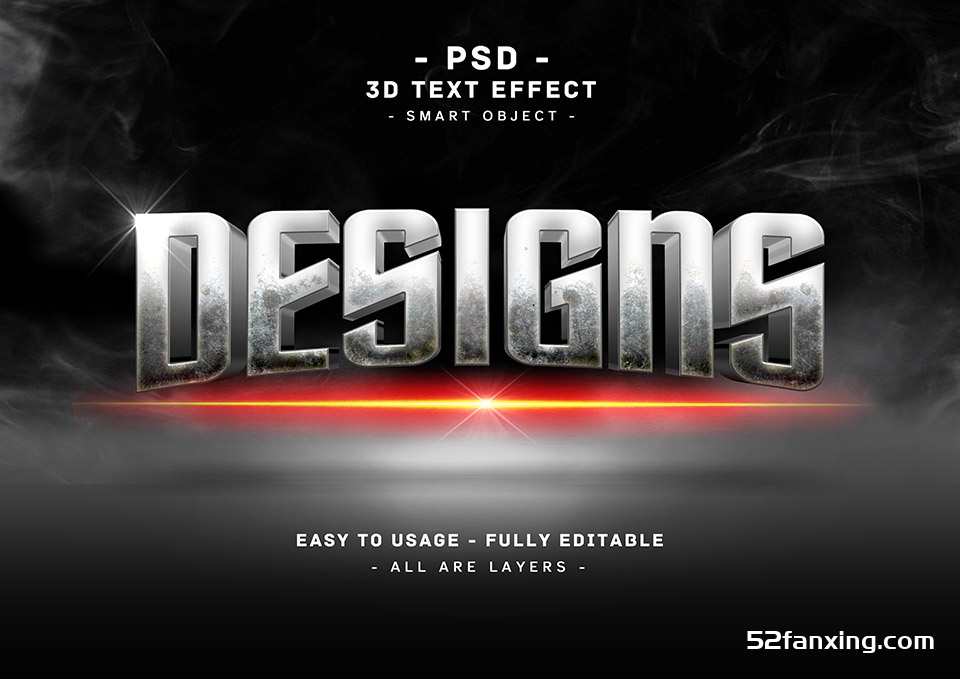 3D文字效果PSD格式PS样式集 vol 115 Psd text effect set vol 115