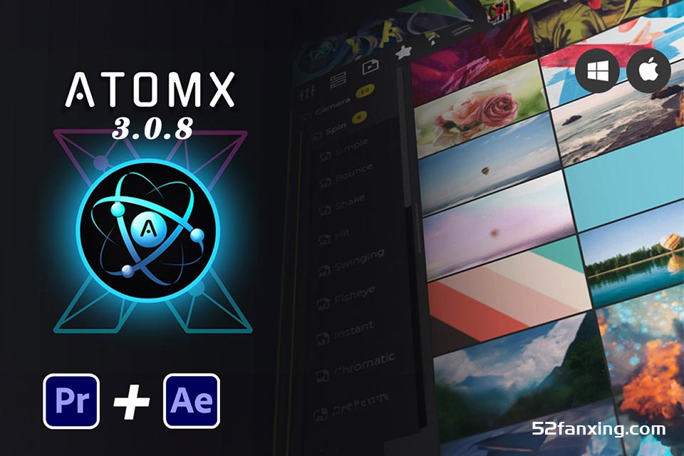 AE/PR脚本|AtomX v3.0.8中文汉化破解版下载 支持Win/Mac