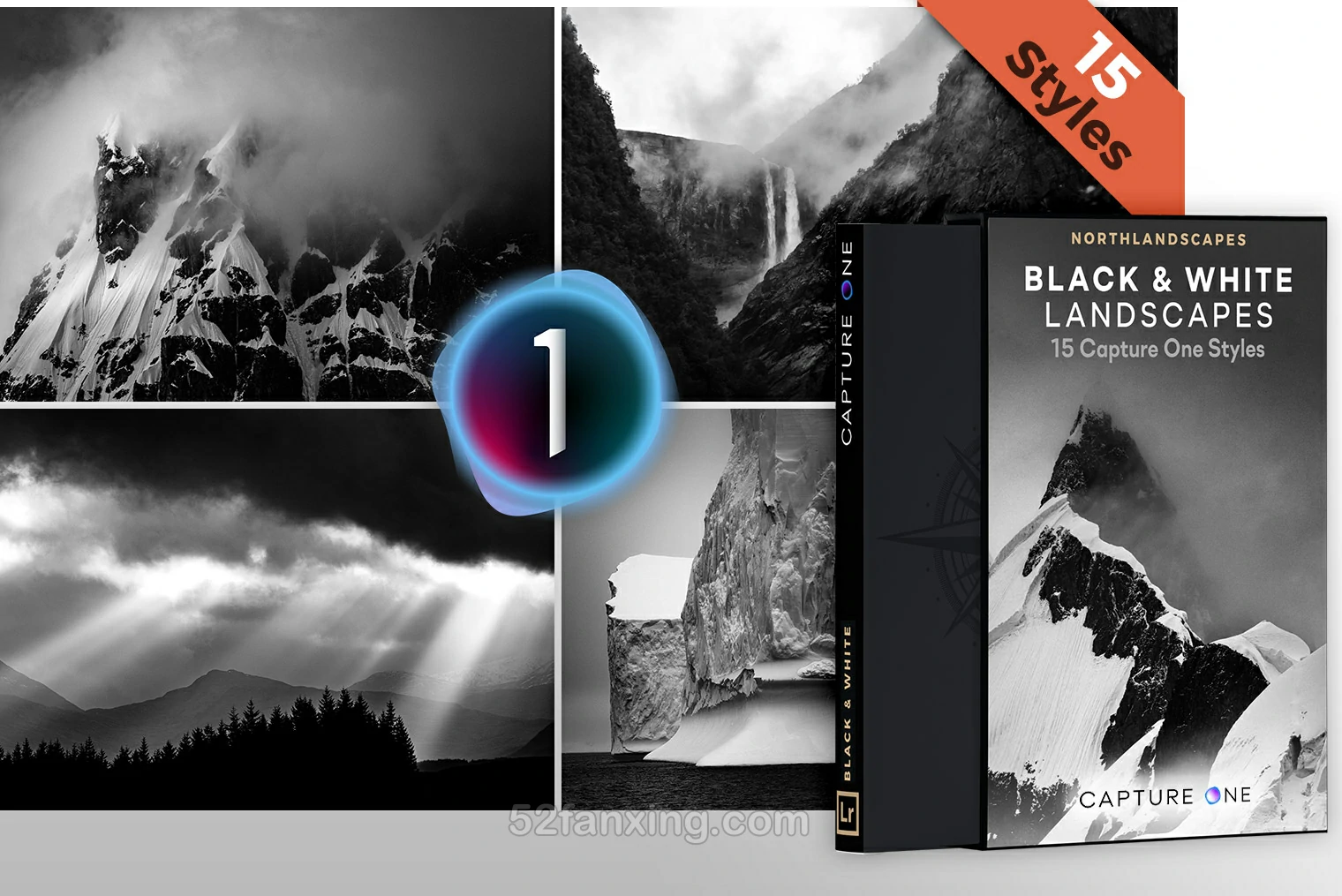 15款黑白风光摄影调色Capture one样式 Northlandscapes – Black & White