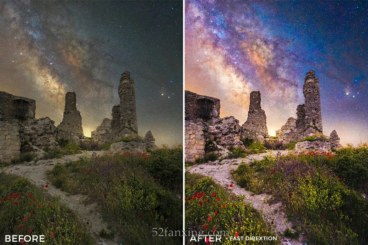 【PS/LR预设】天文星空银河风光摄影Lightroom预设 Astro Photography Lightroom Presets