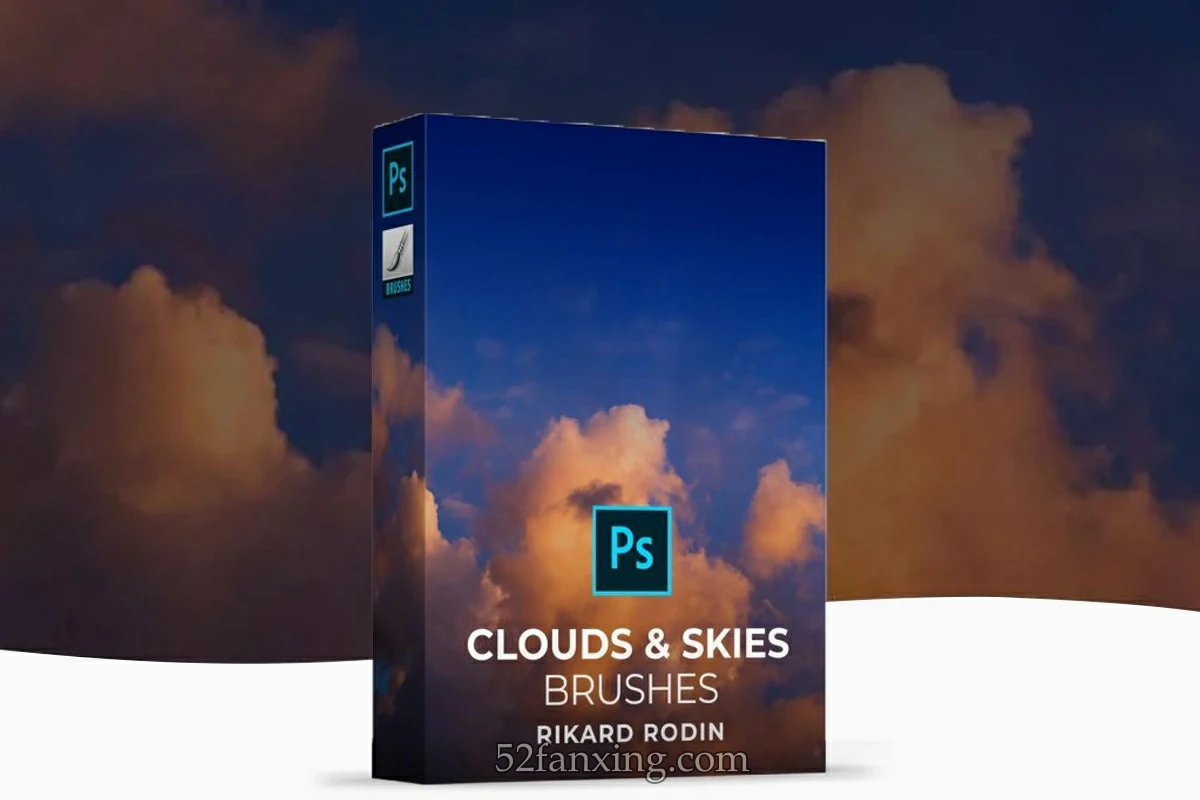 【PS笔刷】云朵&蓝天PS笔刷 天空叠加素材 Rikard Rodin Clouds & Skies Brushe & Overlays +