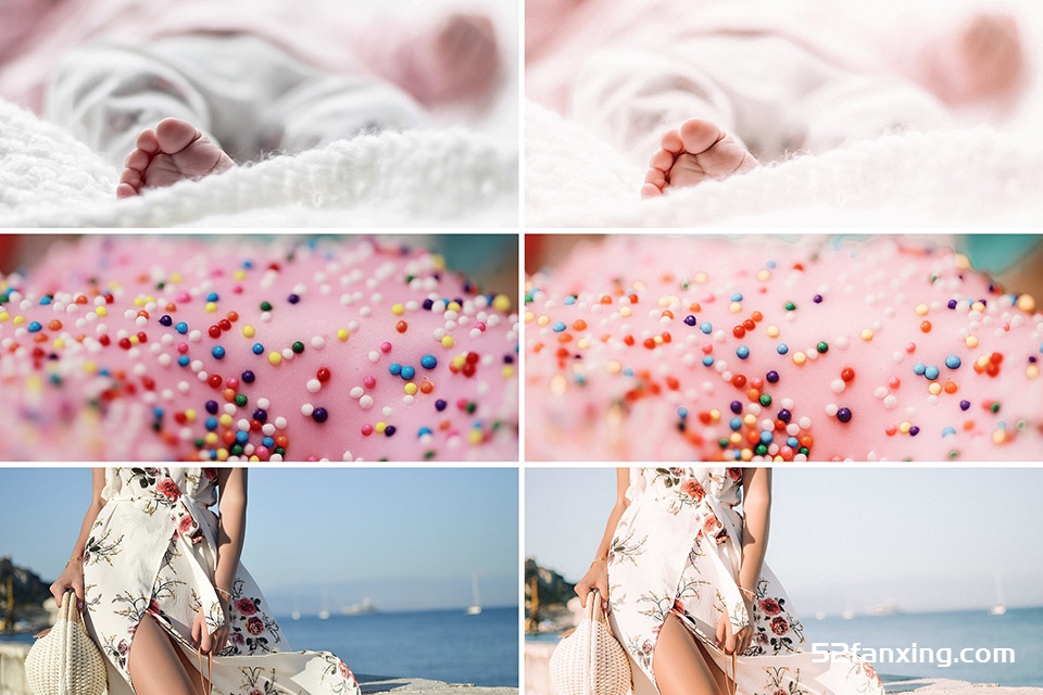 小清新糖果色调 莫兰迪灰色调PS/LR预设/移动APP滤镜 Candy Colors Presets