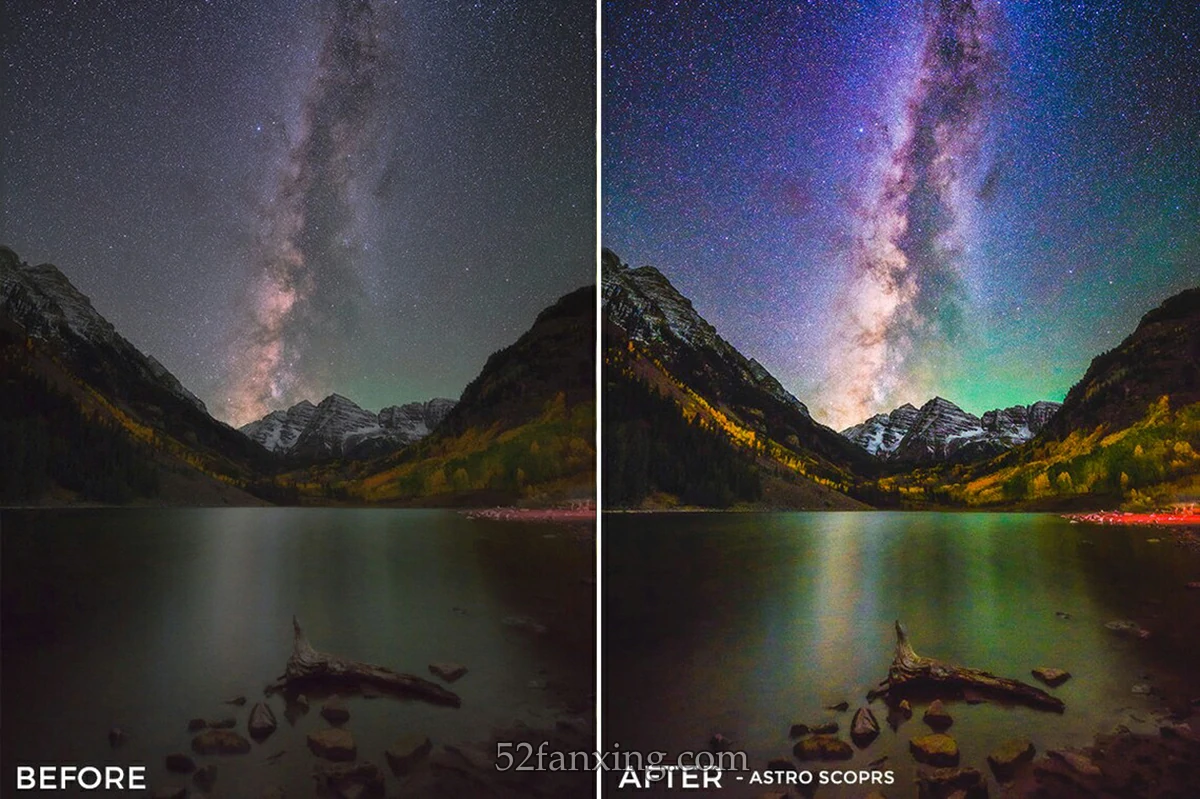 【PS/LR预设】天文星空银河风光摄影Lightroom预设 Astro Photography Lightroom Presets