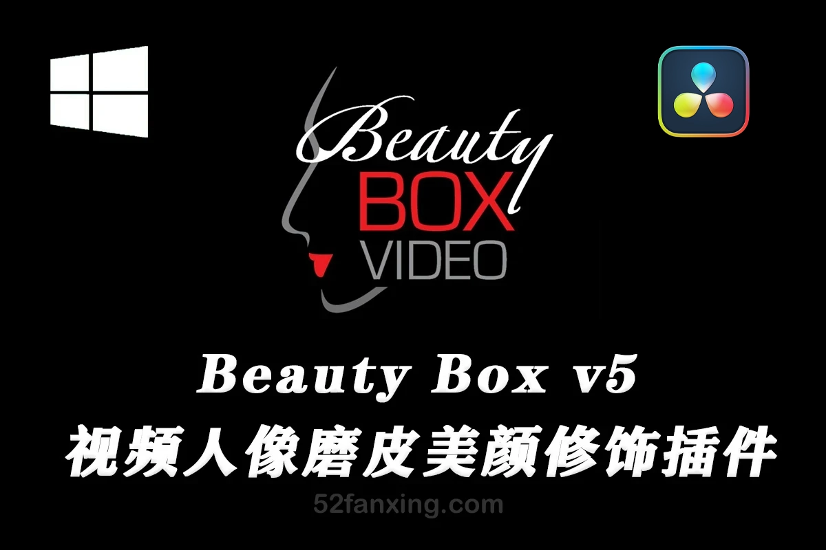 【达芬奇插件】视频人像磨皮润肤美颜修饰OFX插件 Beauty Box v5.0.15 Win汉化版