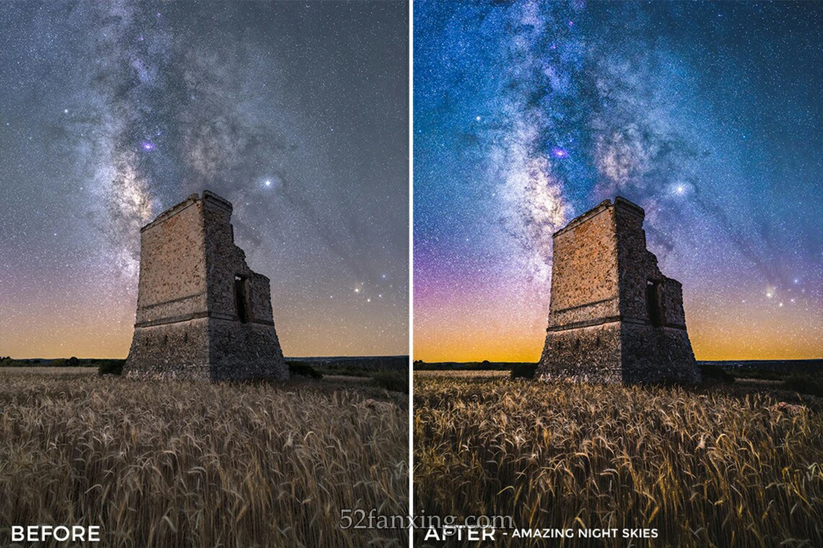 【PS/LR预设】天文星空银河风光摄影Lightroom预设 Astro Photography Lightroom Presets