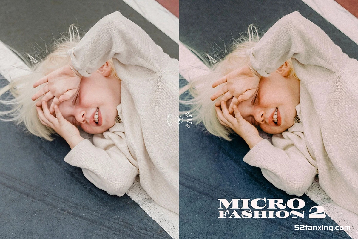 时尚儿童胶片人像调色Lightroom预设Microfashion kids editorial LR