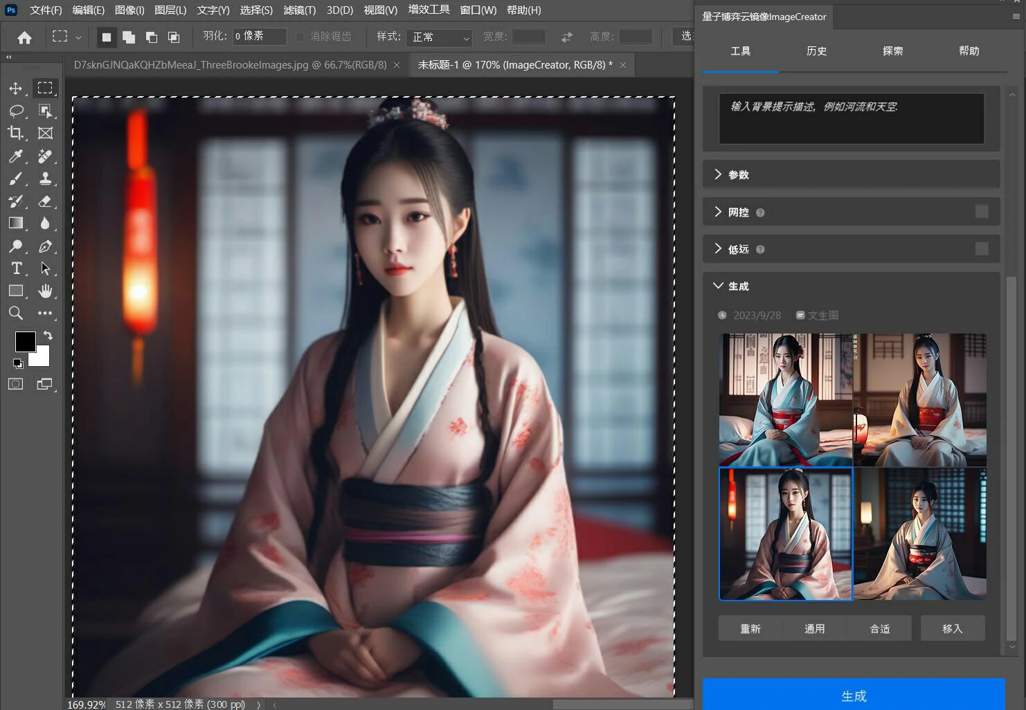 ImageCreator 0.6.6 中文汉化版-AI绘画填充Photoshop插件