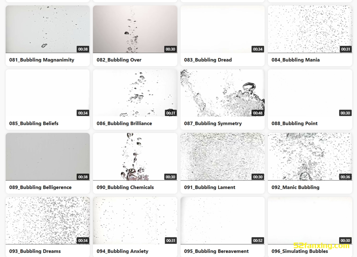 4K视频素材|130个真实液体气泡动画特效素材 BBV38 Liquid Bubbles