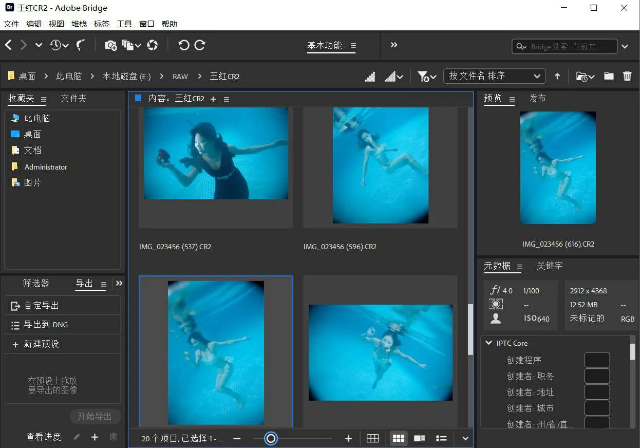 Adobe Bridge 2024 v14.1.2 WINX64直装版-右键直接ACR编辑