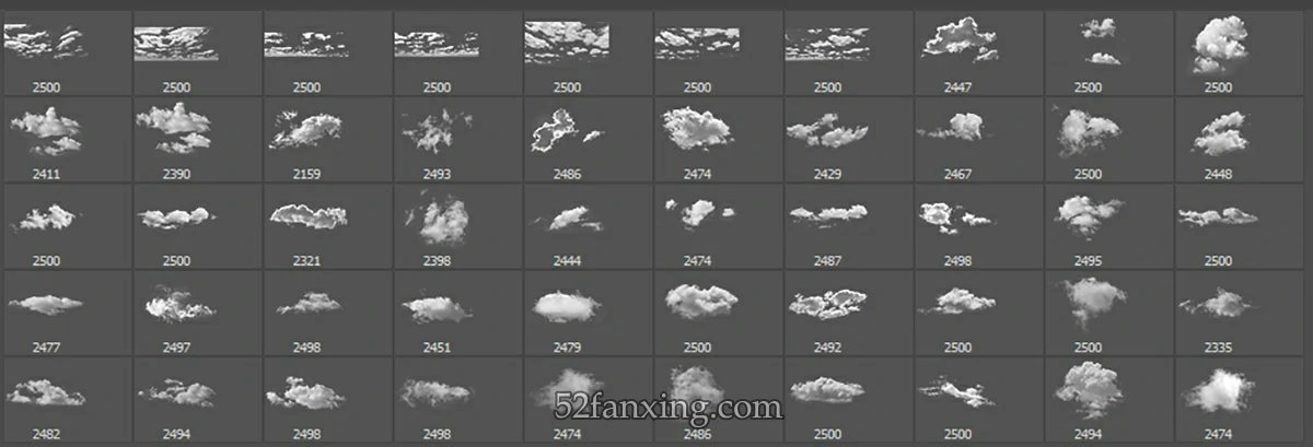 【PS笔刷】云朵&蓝天PS笔刷 天空叠加素材 Rikard Rodin Clouds & Skies Brushe & Overlays +