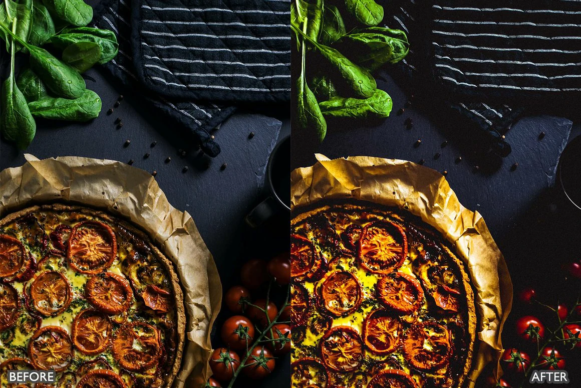 美食胶片电影色调LR预设Vibrant Lightroom Presets for Food Photography