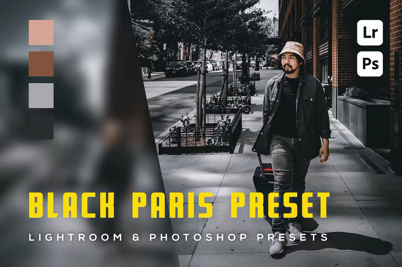 巴黎城市街拍电影人像Lightroom预设 Black Paris Preset Lightroom