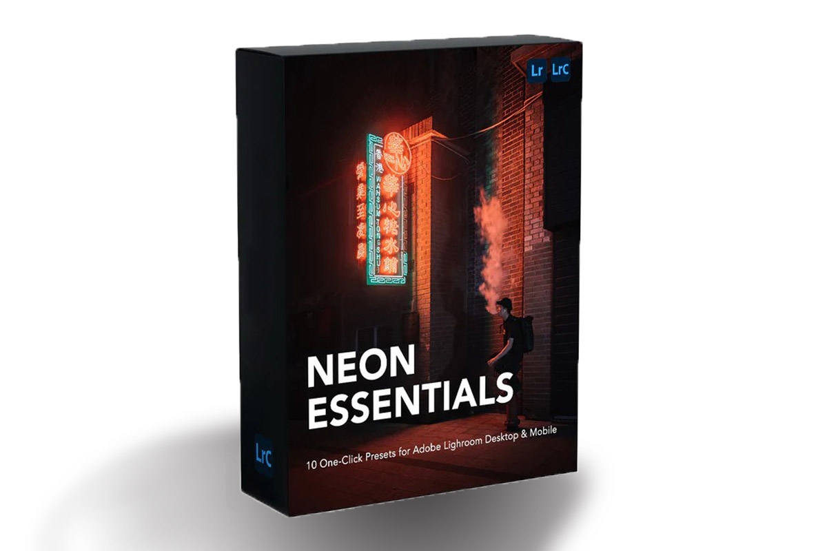 霓虹夜景城市风光人像Lightroom预设 Urbexmode -NEON ESSENTIALS PACK