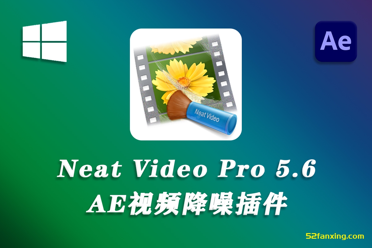 【AE插件】专业强大的视频降噪插件 Neat Video Pro 5.6.5 Win汉化版+附中文字幕使用教程