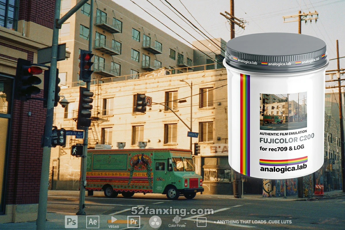 【Luts预设】FUJICOLOR C200 经典35MM富士胶片模拟仿真调色LUT预设 Analogica Lab – LUT FUJICOLOR C200 35MM Film Emulation