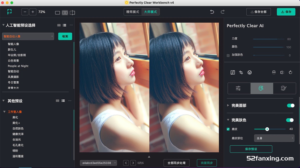 Perfectly Clear Workbench Mac(AI图像清晰细节修复软件) v4.6.0.中文版