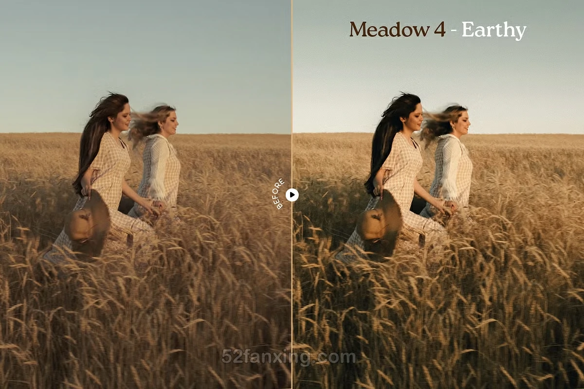 【PS/LR预设】梦幻温暖胶片人像lr预设 Meadow Lightroom Presets