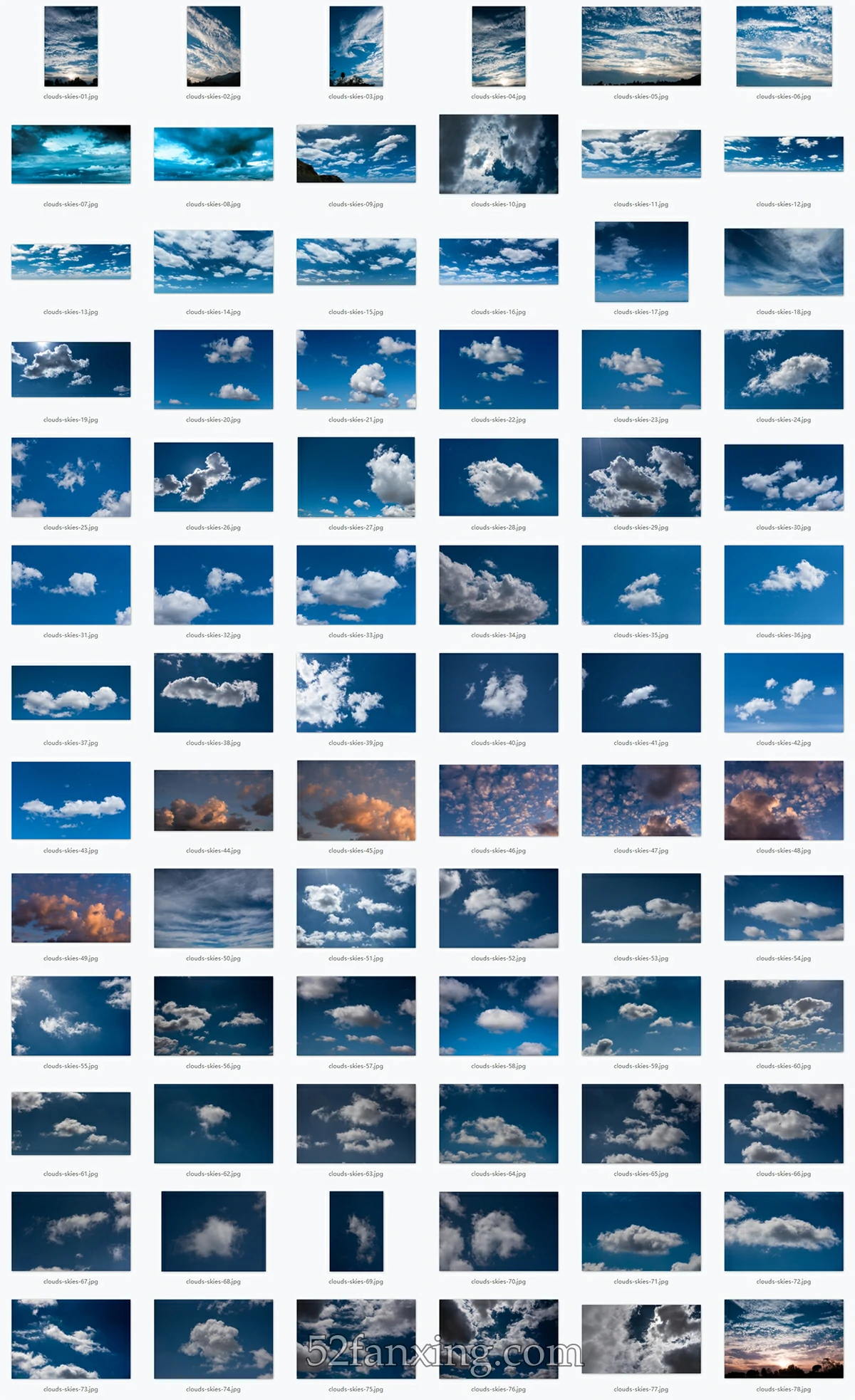 【PS笔刷】云朵&蓝天PS笔刷 天空叠加素材 Rikard Rodin Clouds & Skies Brushe & Overlays +