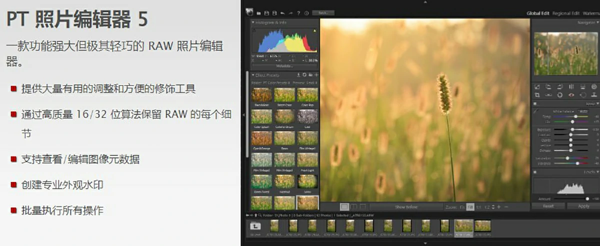 简易图片创意设计编辑处理软件 PT Photo Editor Pro 5.10.4 Win中文版