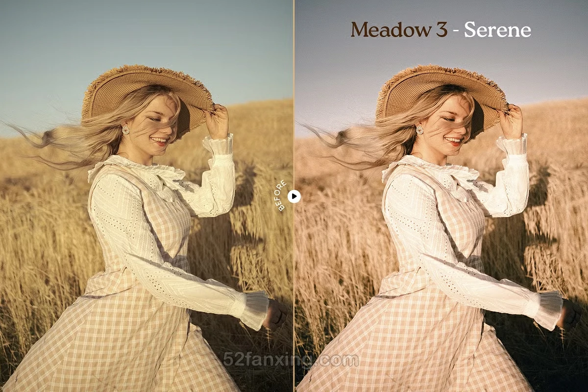 【PS/LR预设】梦幻温暖胶片人像lr预设 Meadow Lightroom Presets