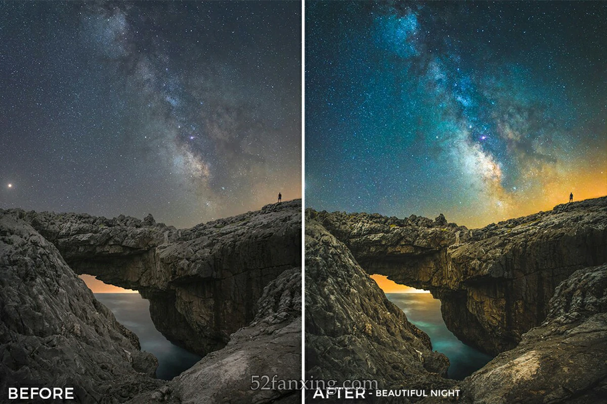 【PS/LR预设】天文星空银河风光摄影Lightroom预设 Astro Photography Lightroom Presets